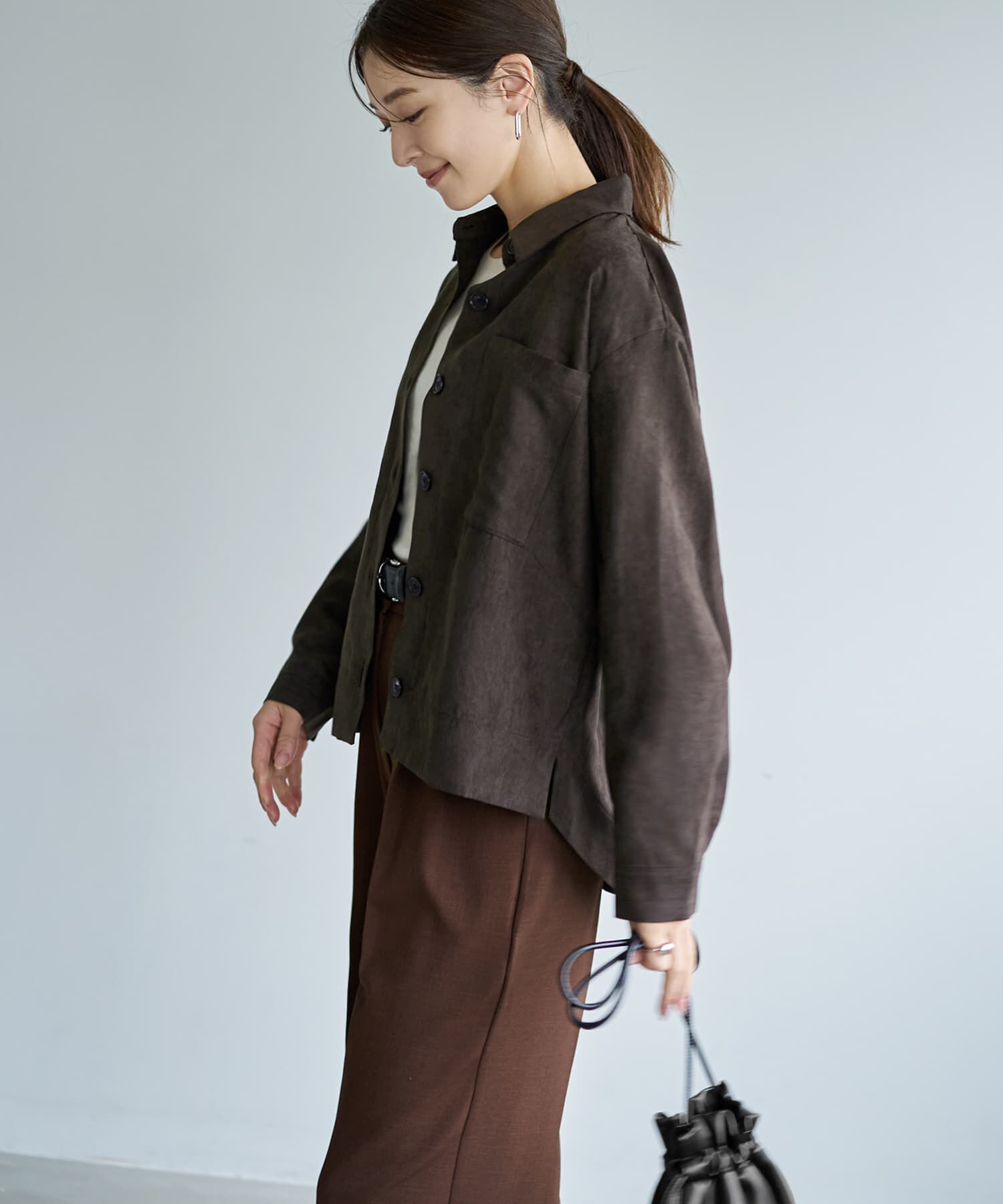 STYLE DELI「【LUXE】ライトスエードシャツ型ジャケット」|その他|