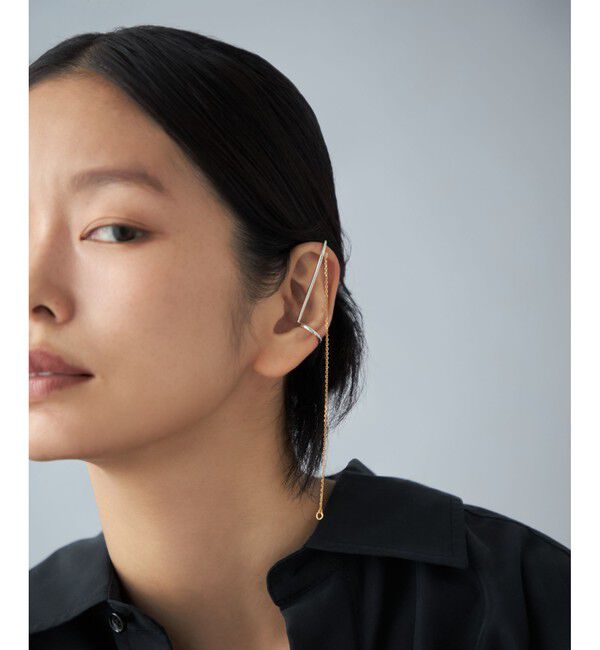 Jouete「[トーンカフス] チェーン コンビカラー」|イヤーカフ|