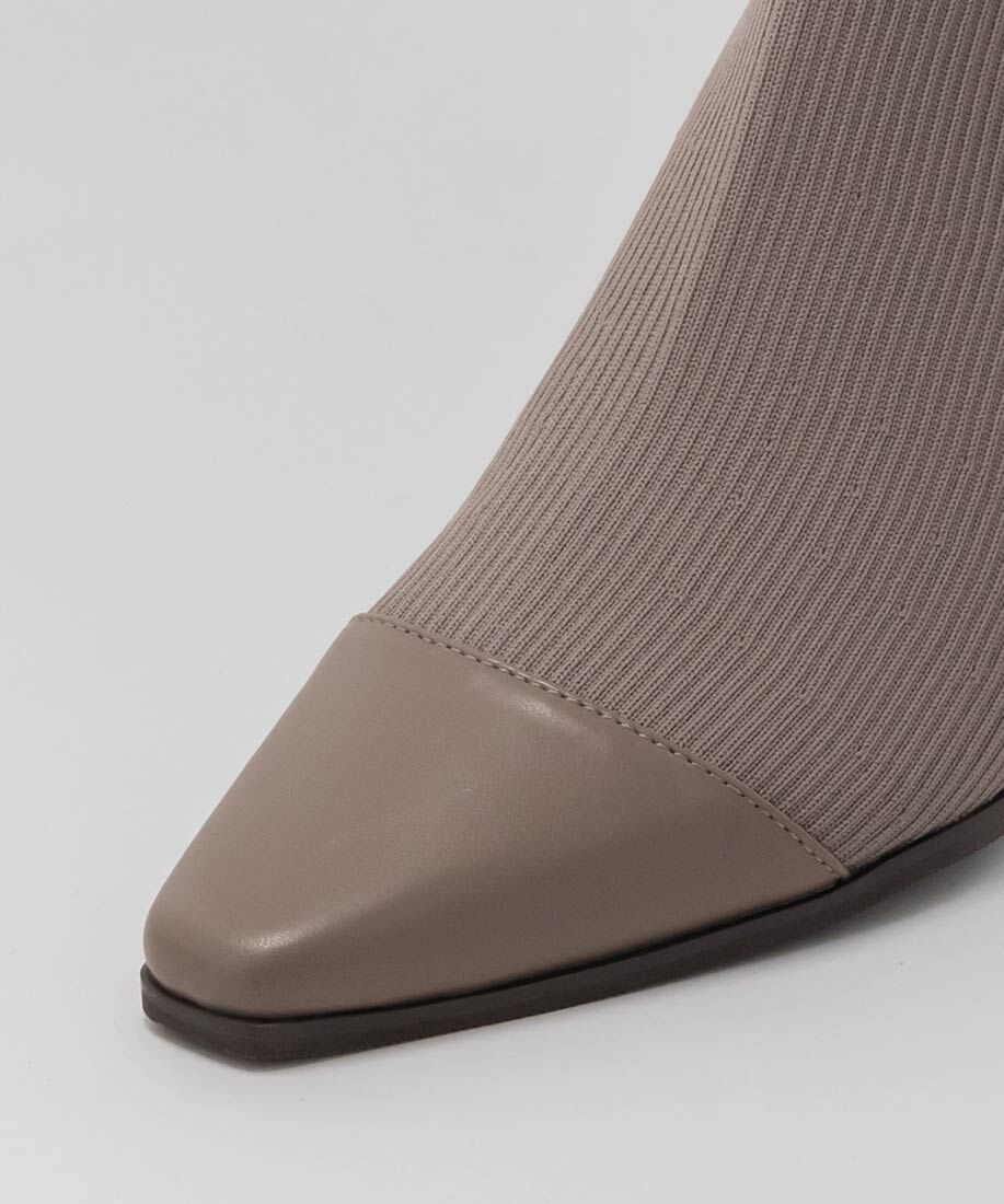  「【SUSTAINABLE】ベーシックニットブーツ」|ショートブーツ|