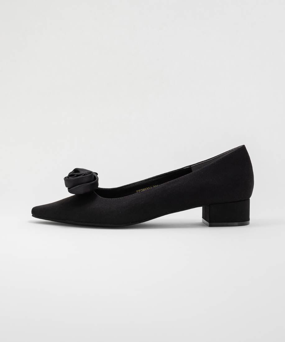  「2WAY ローズモチーフフラットパンプス」|パンプス|