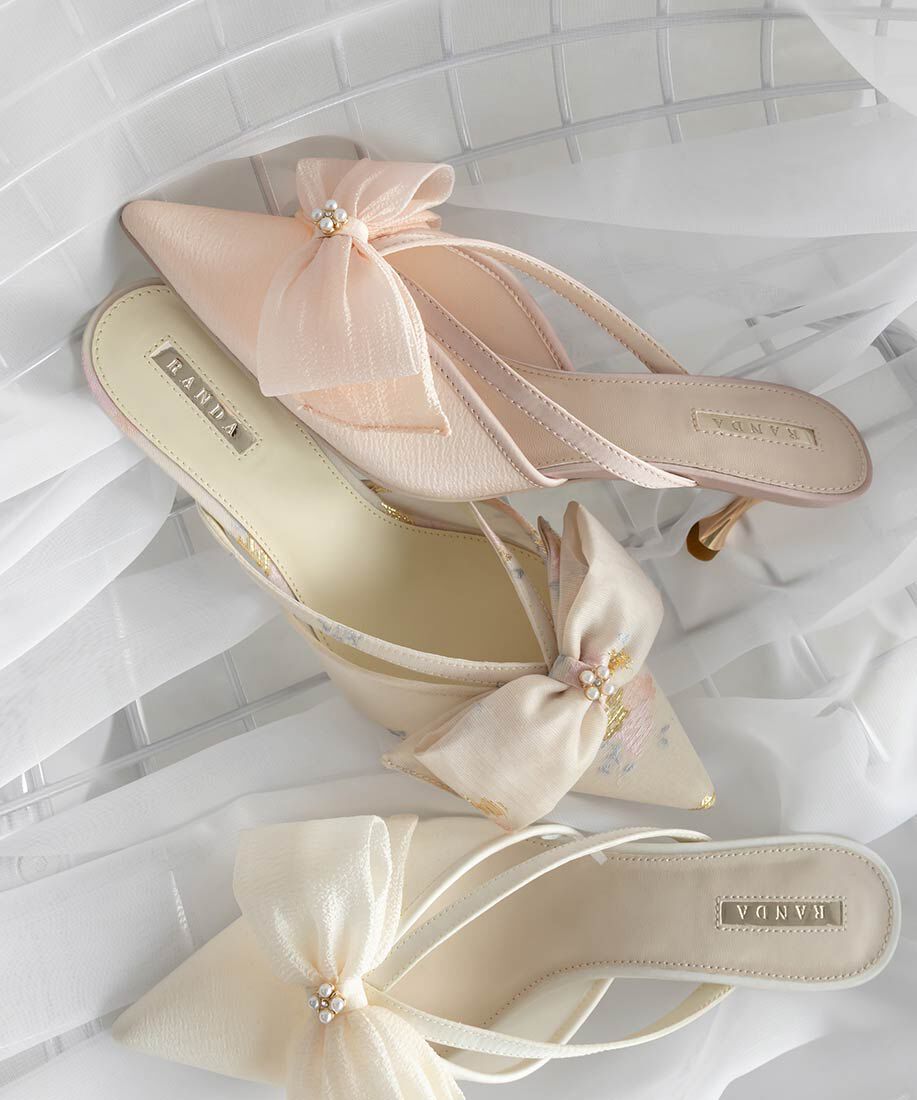  「シアーリボンミュールパンプス」|パンプス|