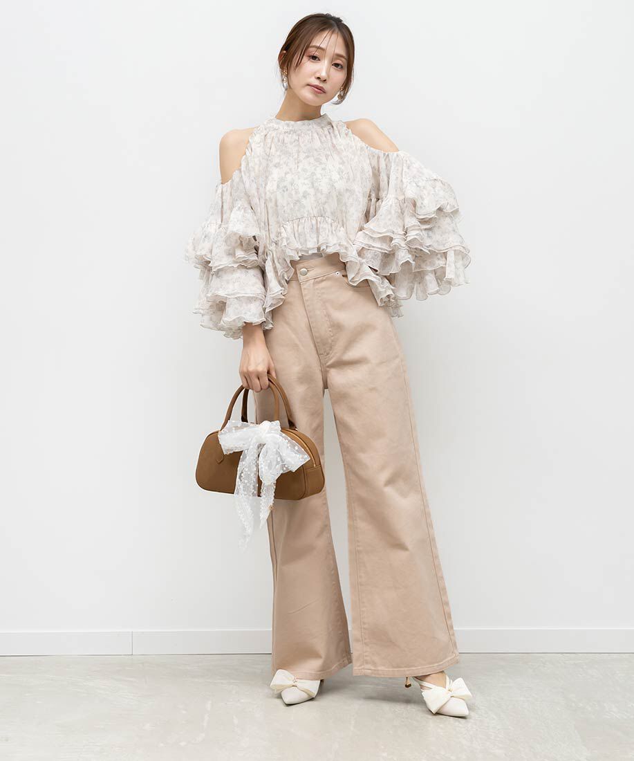  「シアーリボンミュールパンプス」|パンプス|