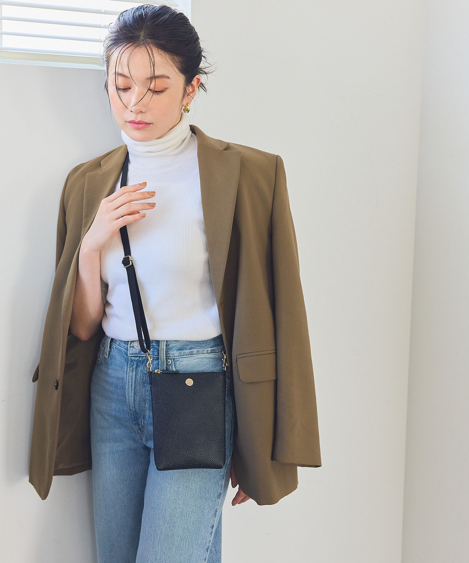 TOPKAPI BREATH「 SCOTCH GRAIN スコッチグレイン ネオレザー サコッシュ スマホ ショルダーバッグ【VERY 掲載】」|ショルダー・メッセンジャー|