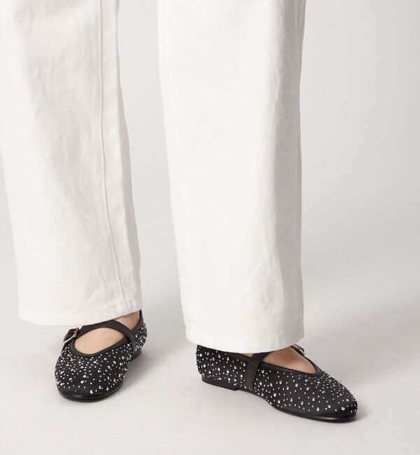 ODETTE E ODILE「サテンビジュー フラット10&uarr;」|パンプス|