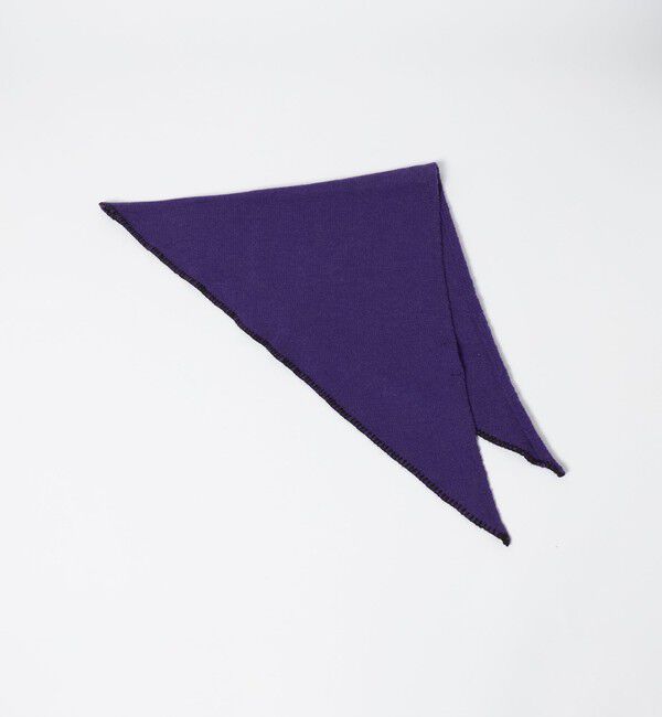 UNITED ARROWS green label relaxing「GLR トライアングル ニット マフラー」|マフラー|PURPLE