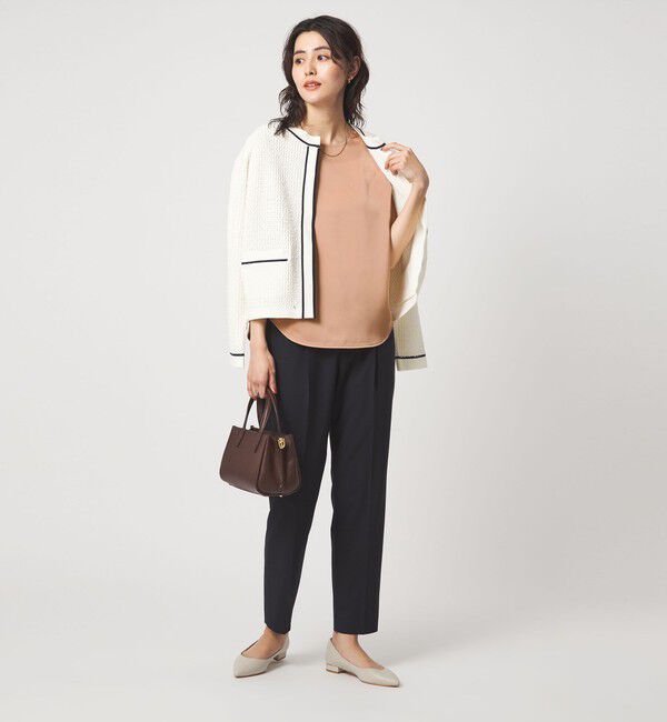 UNITED ARROWS green label relaxing「サテン ドッキング ラウンドヘム タンクトップ カットソー」|Tシャツ・カットソー|