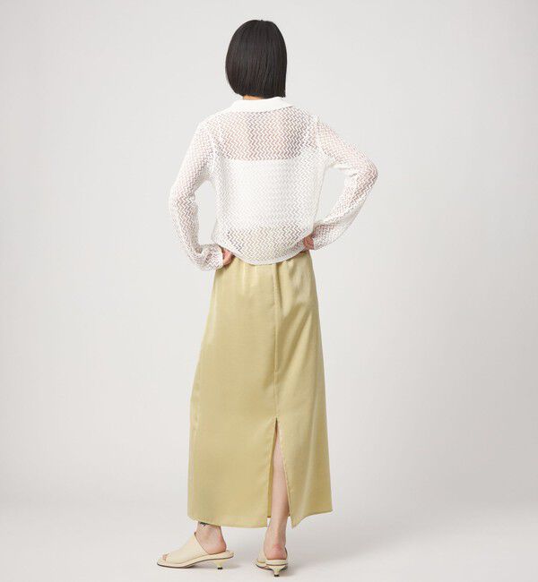 EMMEL REFINES「＜EMMEL REFINES＞EM HM スパンコール メッシュ ニット」|ニット・セーター|