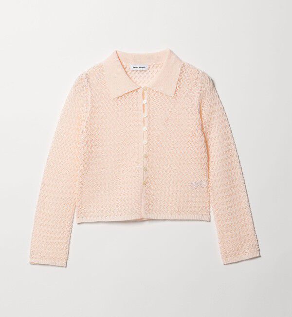 EMMEL REFINES「＜EMMEL REFINES＞EM HM スパンコール メッシュ ニット」|ニット・セーター|LT.PINK