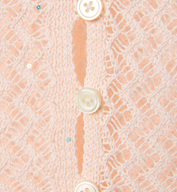 EMMEL REFINES「＜EMMEL REFINES＞EM HM スパンコール メッシュ ニット」|ニット・セーター|