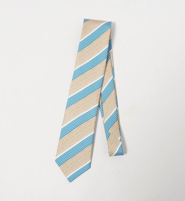 UNITED ARROWS green label relaxing「＜Luisa Esposito＞8.0cm スタンプ ストライプ２ ネクタイ」|ネクタイ・蝶ネクタイ|BEIGE