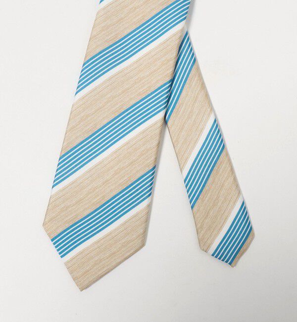 UNITED ARROWS green label relaxing「＜Luisa Esposito＞8.0cm スタンプ ストライプ２ ネクタイ」|ネクタイ・蝶ネクタイ|