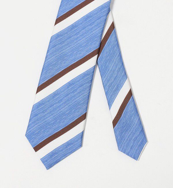 UNITED ARROWS green label relaxing「＜Luisa Esposito＞8.0cm スタンプ ストライプ1 ネクタイ」|ネクタイ・蝶ネクタイ|