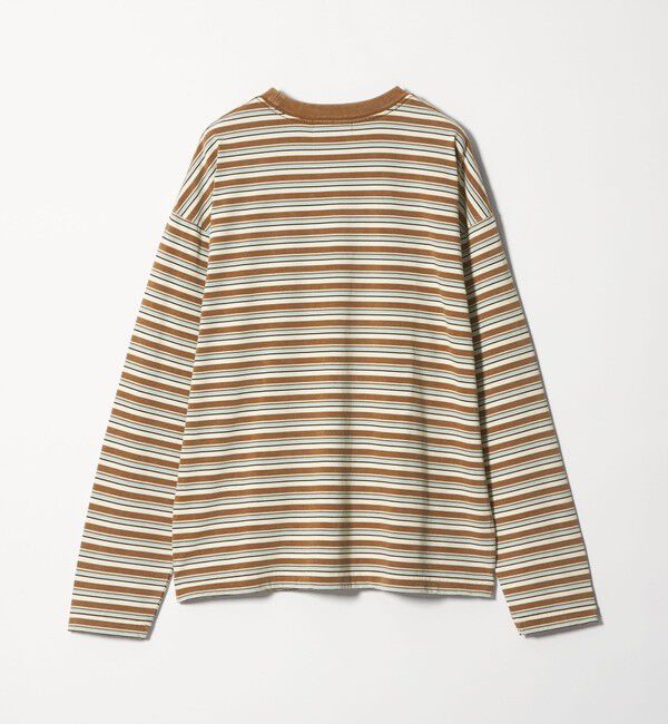 MONKEY TIME「ウォッシュド ボーダー ロングスリーブ Tシャツ」|Tシャツ・カットソー|