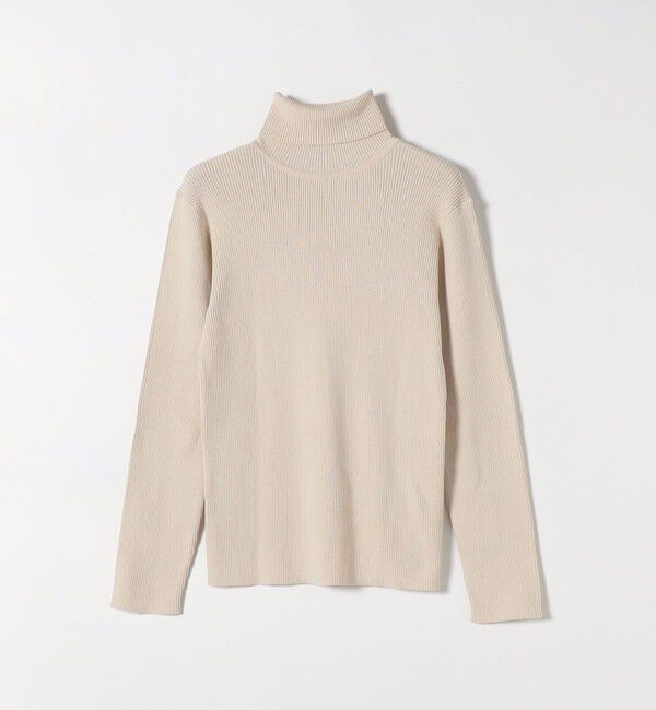 SHIPS any「SHIPS any:〈手洗い可能〉デリケート リブ タートルネック ニット プルオーバー」|ニット・セーター|ナチュラル