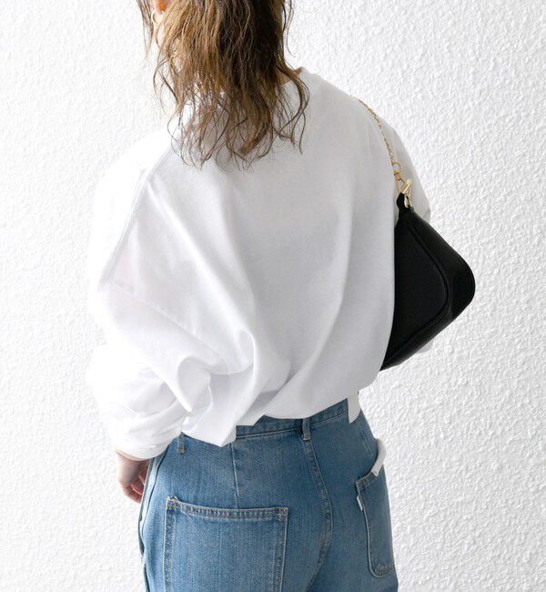 SHIPS any「【WEB限定】SHIPS any: BLAH BLAH BLAH.ワンポイント 刺繍 ルーズ Tシャツ (ロンT)◇」|Tシャツ・カットソー|