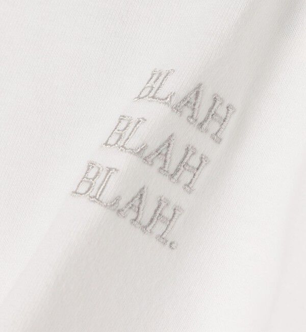 SHIPS any「【WEB限定】SHIPS any: BLAH BLAH BLAH.ワンポイント 刺繍 ルーズ Tシャツ (ロンT)◇」|Tシャツ・カットソー|