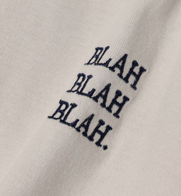 SHIPS any「【WEB限定】SHIPS any: BLAH BLAH BLAH.ワンポイント 刺繍 ルーズ Tシャツ (ロンT)◇」|Tシャツ・カットソー|