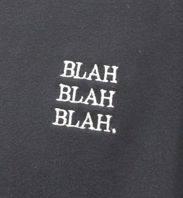 SHIPS any「【WEB限定】SHIPS any: BLAH BLAH BLAH.ワンポイント 刺繍 ルーズ Tシャツ (ロンT)◇」|Tシャツ・カットソー|