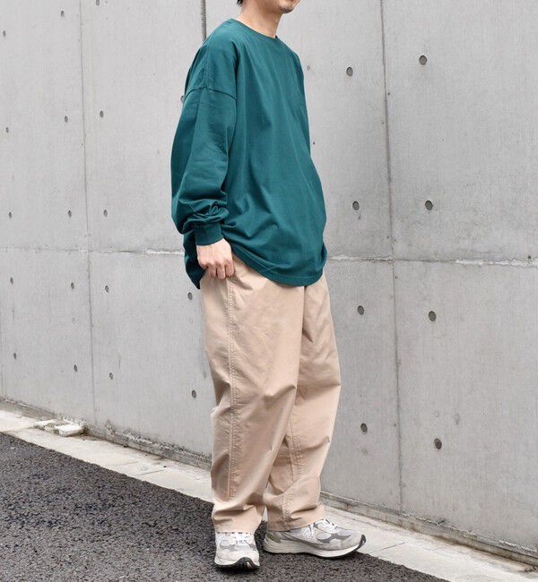 SHIPS any「【WEB限定】SHIPS any: BLAH BLAH BLAH.ワンポイント 刺繍 ルーズ Tシャツ (ロンT)◇」|Tシャツ・カットソー|