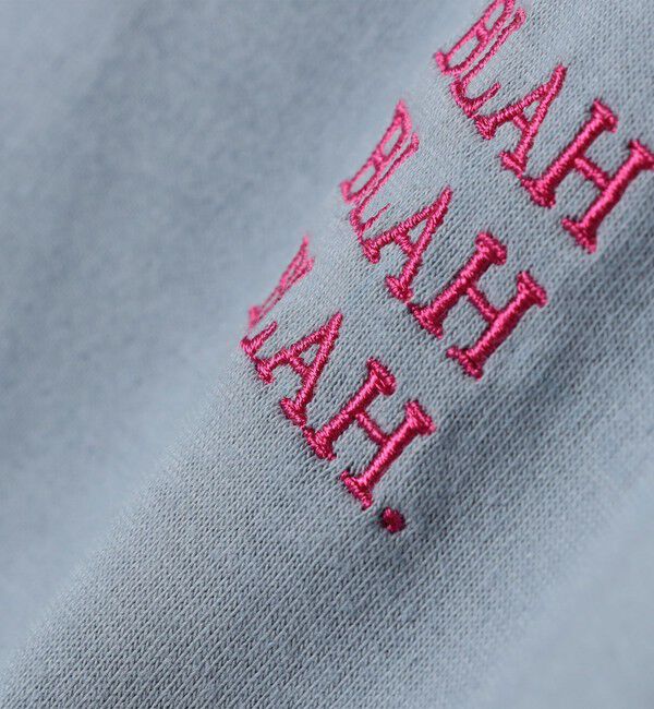 SHIPS any「【WEB限定】SHIPS any: BLAH BLAH BLAH.ワンポイント 刺繍 ルーズ Tシャツ (ロンT)◇」|Tシャツ・カットソー|