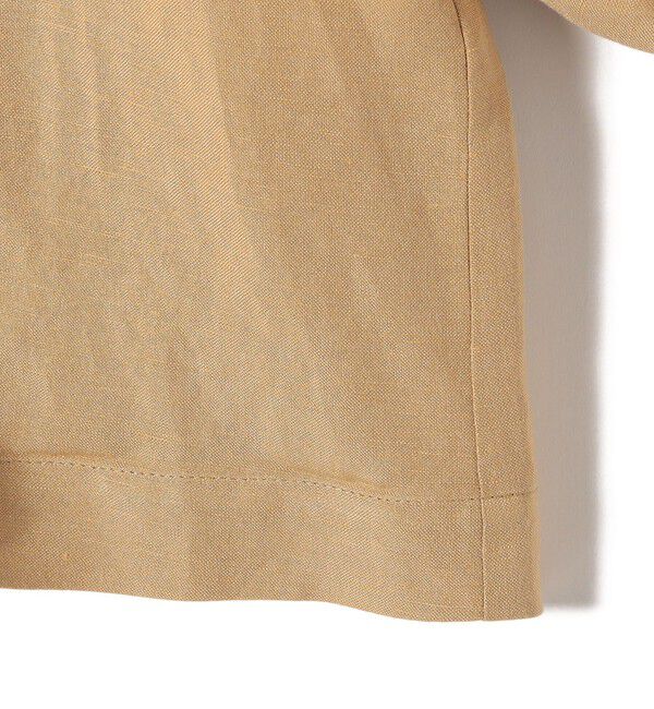 SHIPS for women「SHIPS Primary Navy Label:麻 レーヨン ノーカラー 羽織」|シャツ・ブラウス|