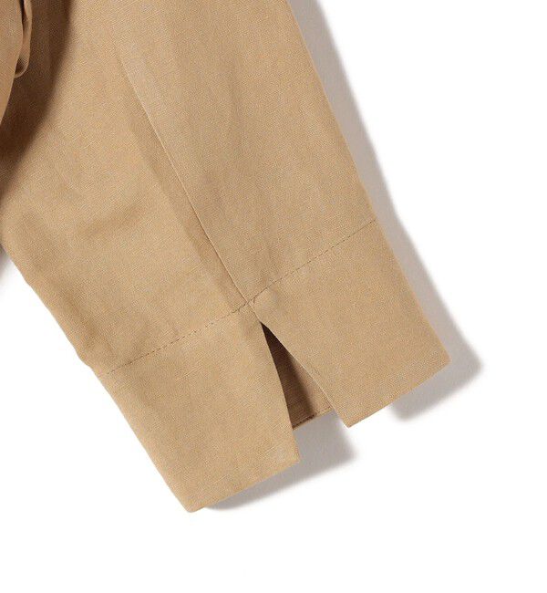 SHIPS for women「SHIPS Primary Navy Label:麻 レーヨン ノーカラー 羽織」|シャツ・ブラウス|