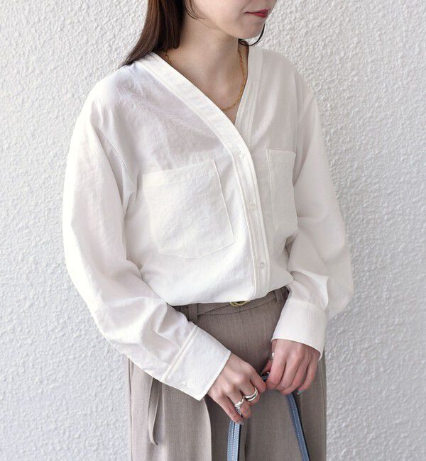 SHIPS Colors 「SHIPS Colors:〈手洗い可能〉ワッシャー ポケット シャツ◇」|シャツ・ブラウス|