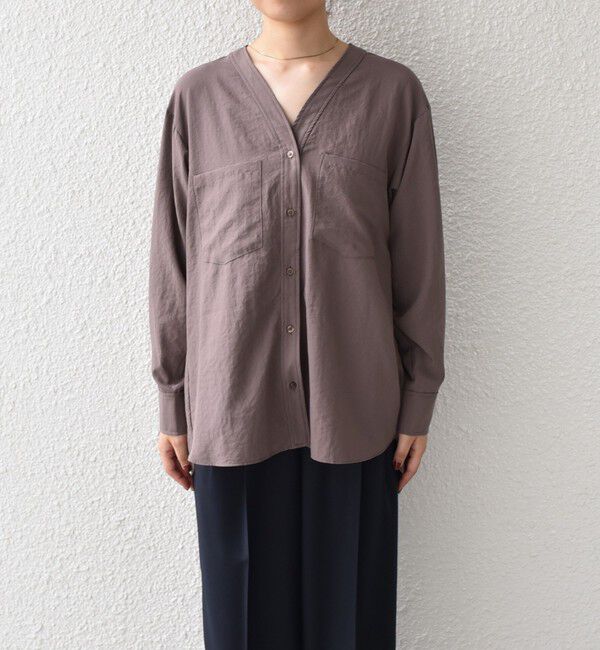 SHIPS Colors 「SHIPS Colors:〈手洗い可能〉ワッシャー ポケット シャツ◇」|シャツ・ブラウス|