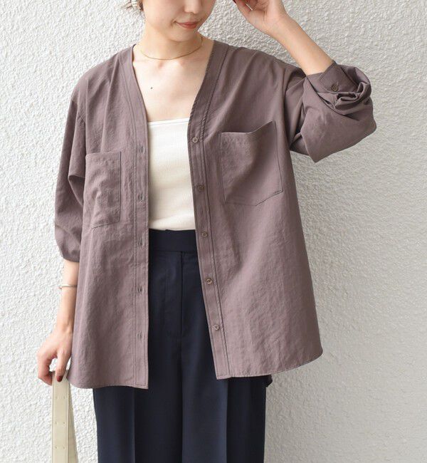 SHIPS Colors 「SHIPS Colors:〈手洗い可能〉ワッシャー ポケット シャツ◇」|シャツ・ブラウス|