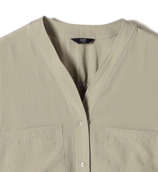 SHIPS Colors 「SHIPS Colors:〈手洗い可能〉ワッシャー ポケット シャツ◇」|シャツ・ブラウス|