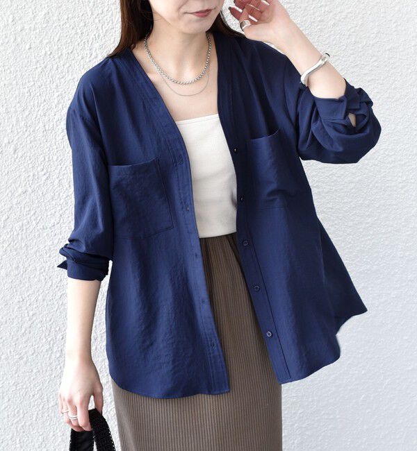 SHIPS Colors 「SHIPS Colors:〈手洗い可能〉ワッシャー ポケット シャツ◇」|シャツ・ブラウス|