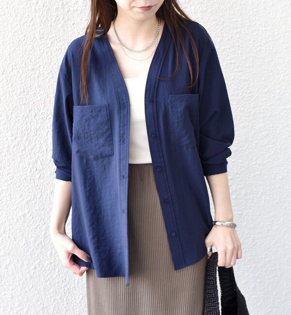 SHIPS Colors 「SHIPS Colors:〈手洗い可能〉ワッシャー ポケット シャツ◇」|シャツ・ブラウス|