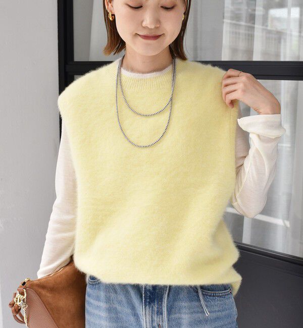 SHIPS for women「杢フォックス カシミヤ ニット ベスト」|ベスト・ジレ|