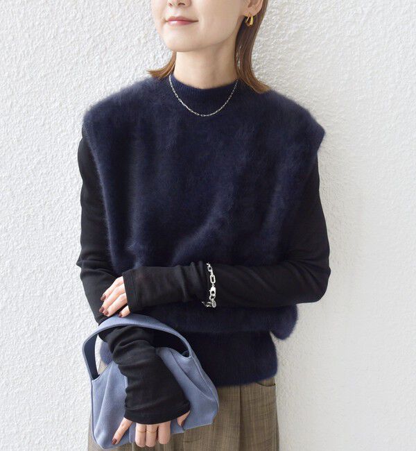 SHIPS for women「杢フォックス カシミヤ ニット ベスト」|ベスト・ジレ|