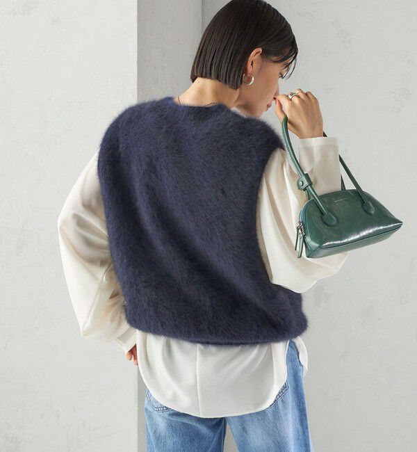 SHIPS for women「杢フォックス カシミヤ ニット ベスト」|ベスト・ジレ|