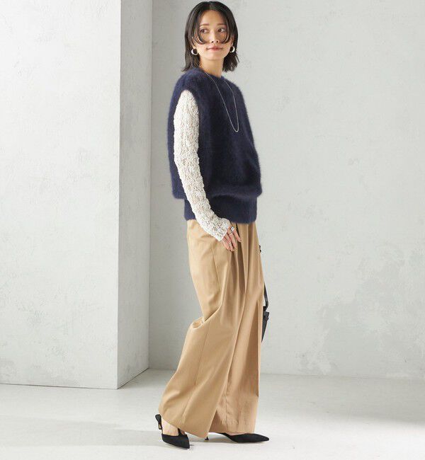 SHIPS for women「杢フォックス カシミヤ ニット ベスト」|ベスト・ジレ|