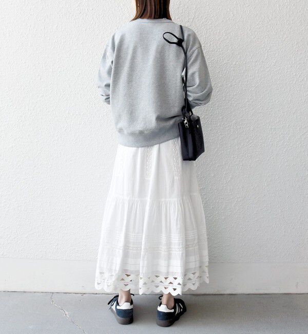 SHIPS any「SHIPS any:〈洗濯機可能〉キャンブリック レース ギャザー ボリューム スカート」|スカート|