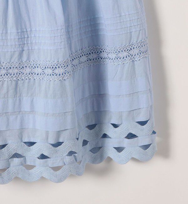 SHIPS any「SHIPS any:〈洗濯機可能〉キャンブリック レース ギャザー ボリューム スカート」|スカート|