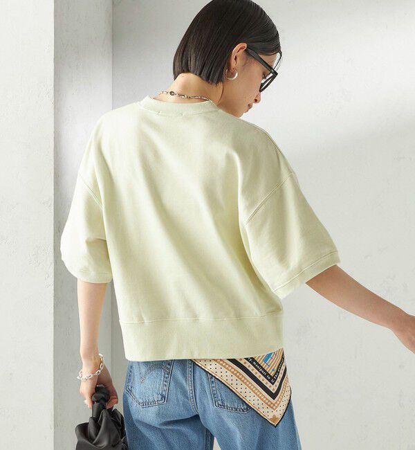 SHIPS for women「《予約》【SHIPS別注】SLOANE:〈手洗い可能〉半袖 ショート スウェット」|Tシャツ・カットソー|