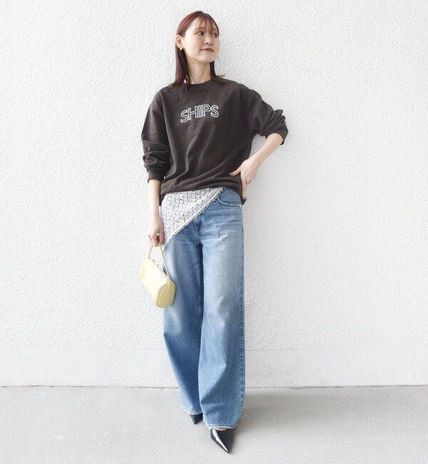 SHIPS for women「《予約》【WEB限定】SHIPS ラウンド ロゴ 刺繍 スウェット」|スウェット・ジャージ|