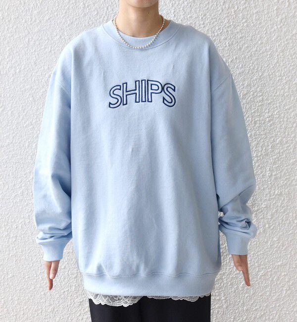SHIPS for women「《予約》【WEB限定】SHIPS ラウンド ロゴ 刺繍 スウェット」|スウェット・ジャージ|