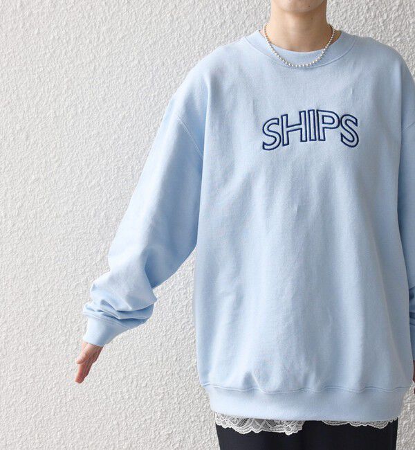 SHIPS for women「《予約》【WEB限定】SHIPS ラウンド ロゴ 刺繍 スウェット」|スウェット・ジャージ|