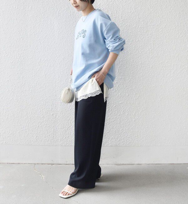 SHIPS for women「《予約》【WEB限定】SHIPS ラウンド ロゴ 刺繍 スウェット」|スウェット・ジャージ|