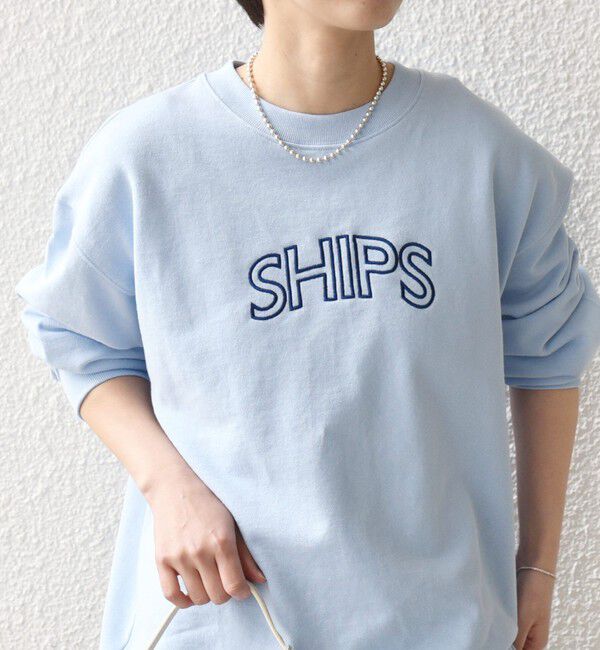 SHIPS for women「《予約》【WEB限定】SHIPS ラウンド ロゴ 刺繍 スウェット」|スウェット・ジャージ|