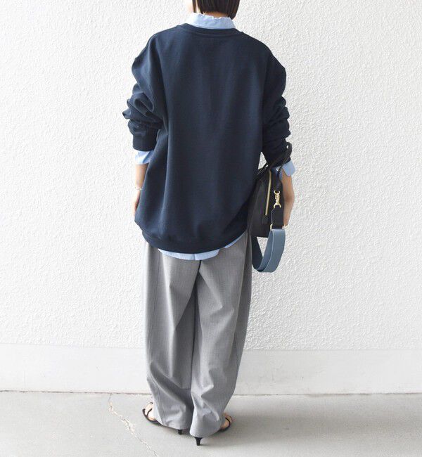 SHIPS for women「《予約》【WEB限定】SHIPS ラウンド ロゴ 刺繍 スウェット」|スウェット・ジャージ|