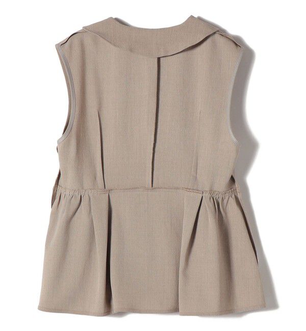 SHIPS Colors 「SHIPS Colors:〈手洗い可能〉ドライ メランジ ペプラム ベスト」|ベスト・ジレ|