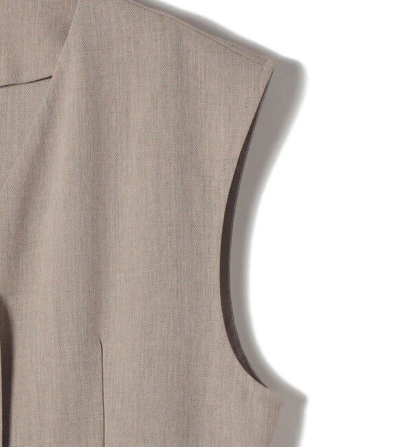 SHIPS Colors 「SHIPS Colors:〈手洗い可能〉ドライ メランジ ペプラム ベスト」|ベスト・ジレ|