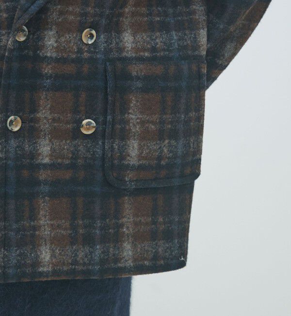 MACPHEE「ボンディングチェック ダブルブレストコート」|その他|