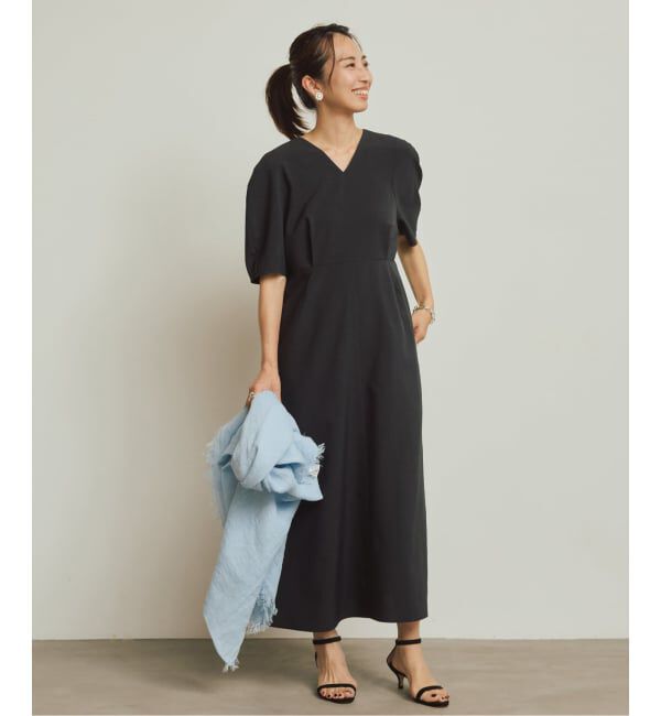 VERMEIL par iena「《予約》ラウンドスリーブワンピース」|ワンピース|