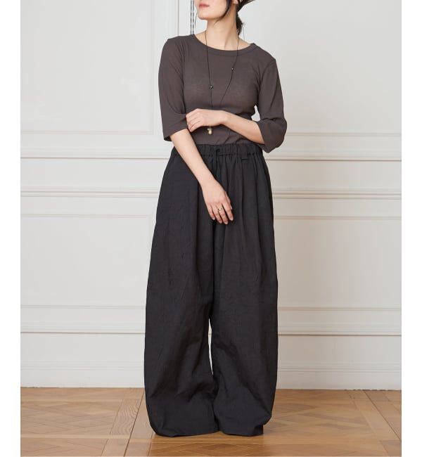 IENA LA BOUCLE「《予約》TOURNON /トゥルノン HIGH TWIST RIB H/S プルオーバー 26SSCS031」|Tシャツ・カットソー|